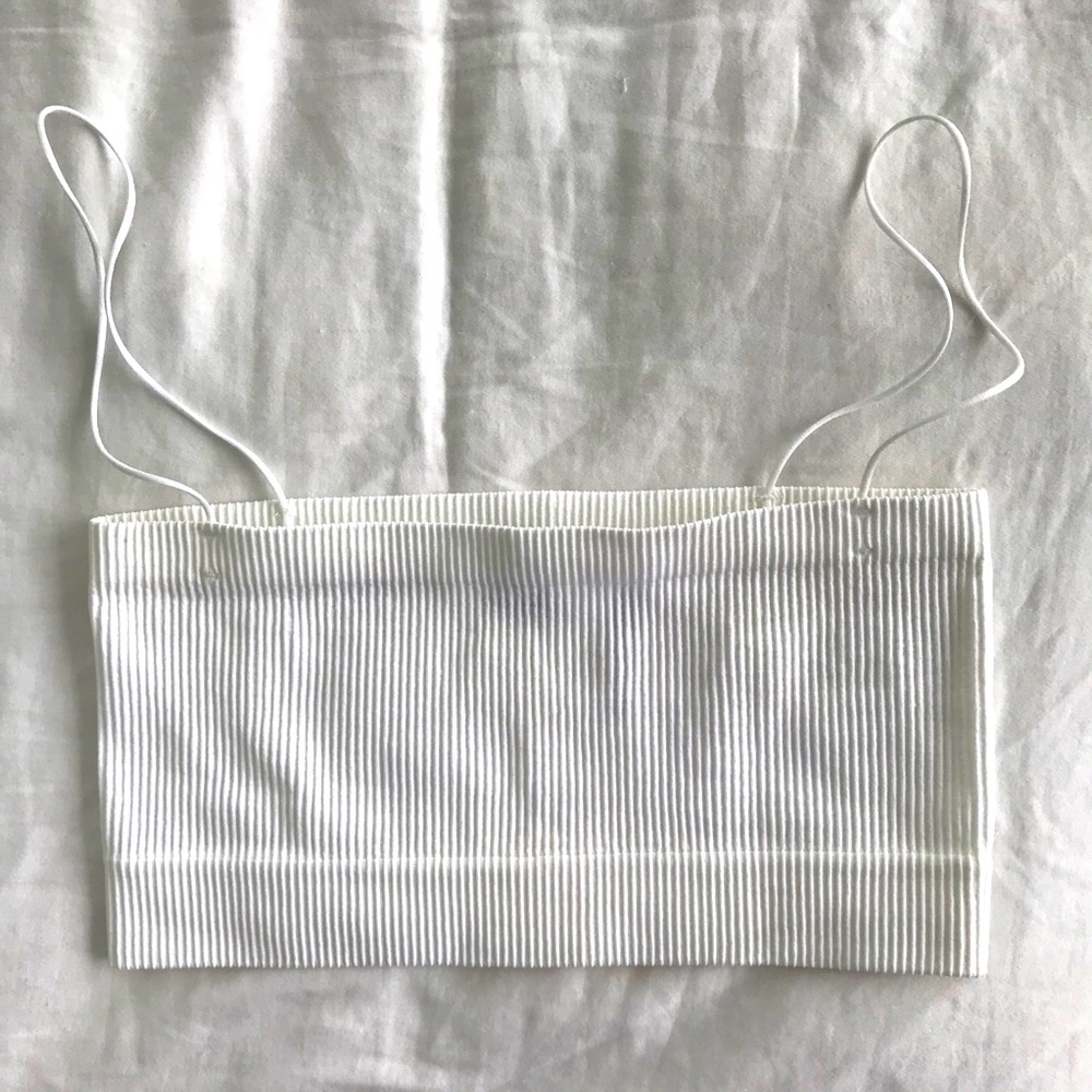Aritzia tube top with straps